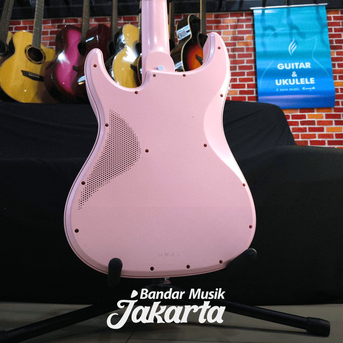 AEROBAND SMART GITAR ELEKTRIK PINK BUNDLE KIT