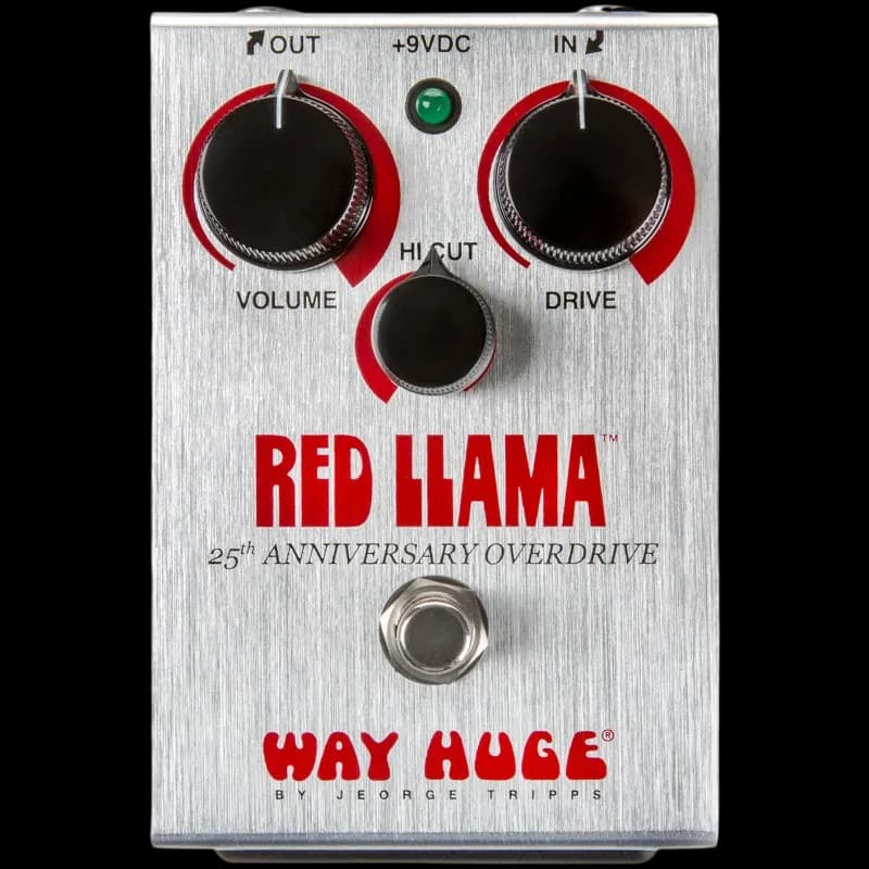 JIM DUNLOP MXR WHE-206 WAY HUGE RED LLAMA 25TH ANNIVERSARY OVERDRIVE GUITAR EFFECT PEDAL