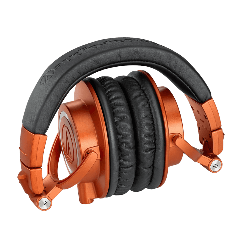AUDIO TECHNICA ATH-M50X ORANGE PROFESSIONAL STUDIO MONITOR HEADPHONES
