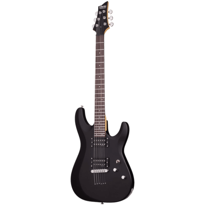 SCHECTER C6 DELUXE SBK SATIN BLACK GITAR ELEKTRIK