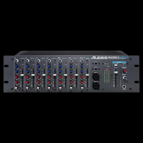 ALESIS MULTIMIX 10 10-CHANNEL WIRELESS RACKMOUNT MIXER WITH BLUETOOTH