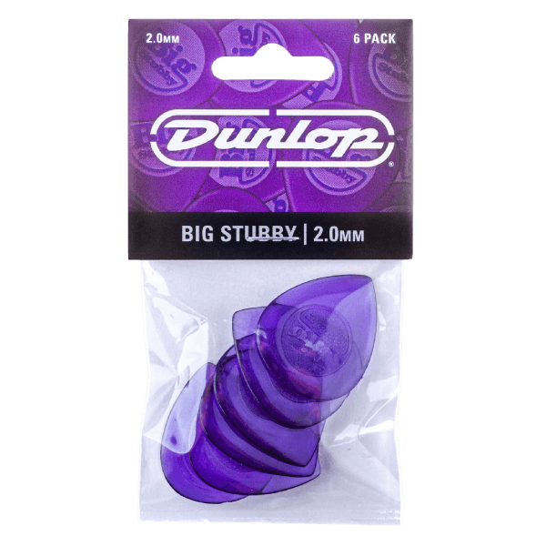 JIM DUNLOP 475P20 BIG STUBY 2.0MM PICK GITAR 6PCS