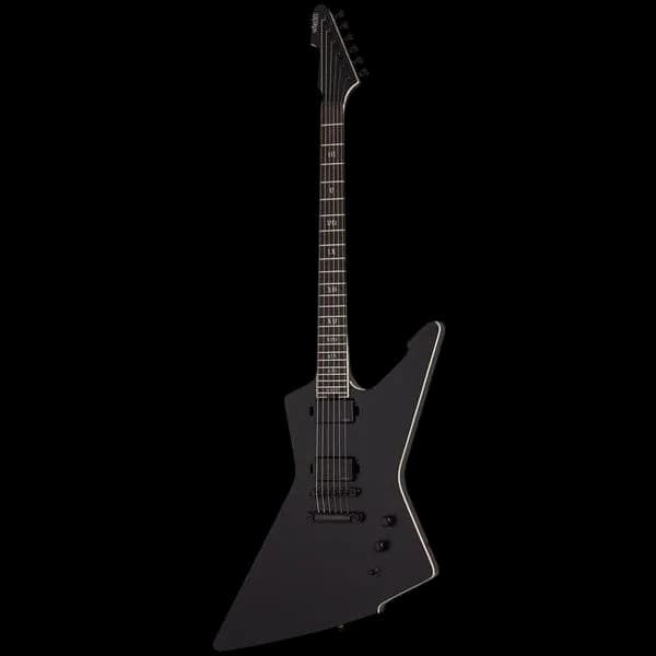 SCHECTER E1 SLS ELITE EVIL TWIN SBK SATIN BLACK ELECTRIC GUITAR