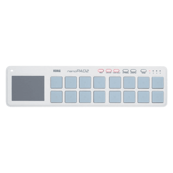 KORG NANOPAD2 WHITE SLIM-LINE USB MIDI PADS CONTROLLER