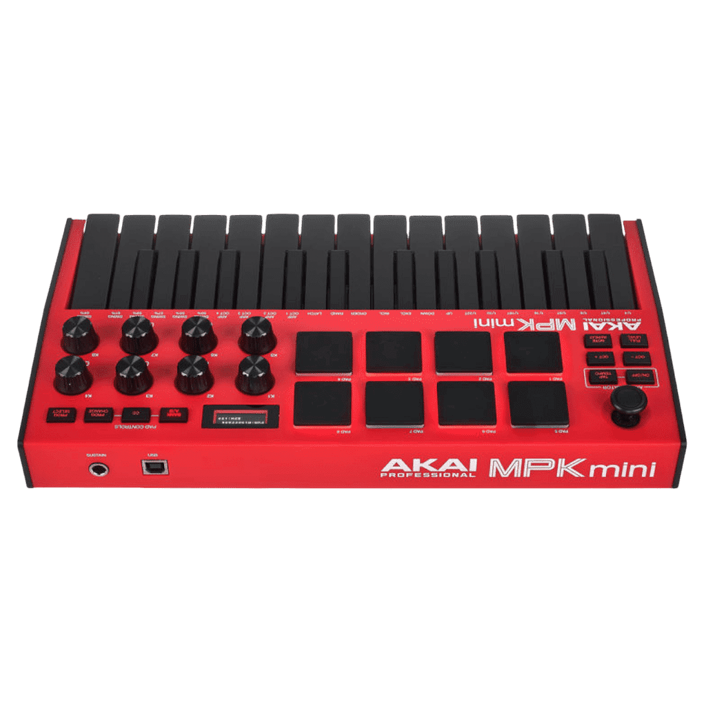 AKAI MPK MINI MK3 RED MIDI CONTROLLER
