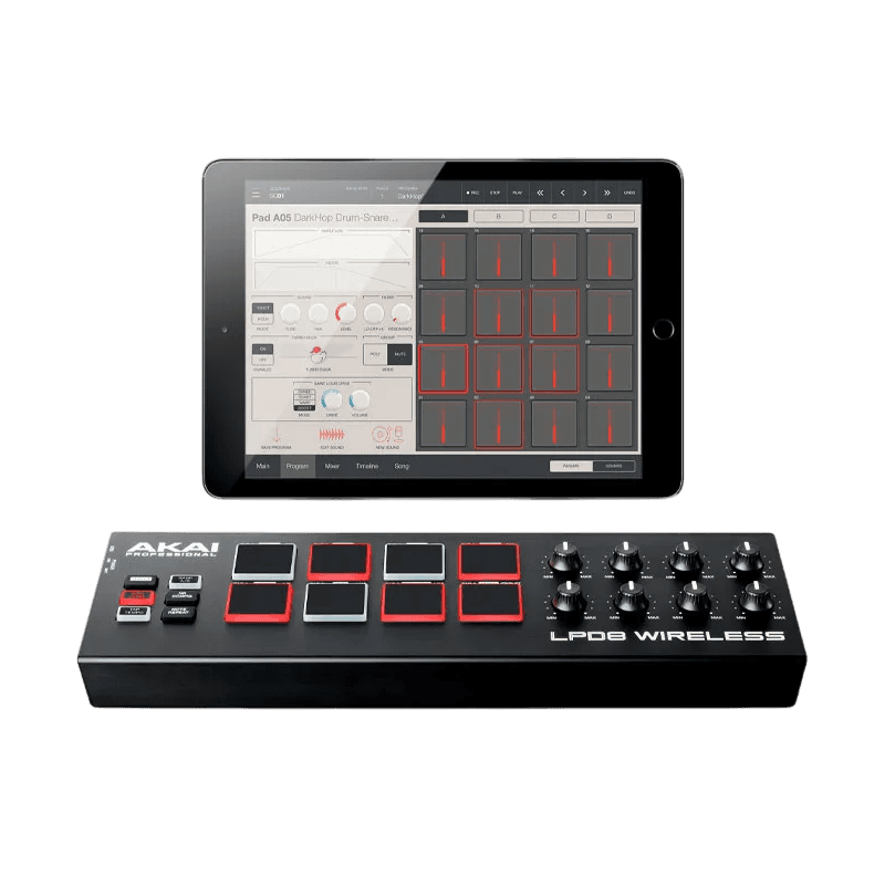 AKAI LPD8 WIRELESS MIDI CONTROLLER