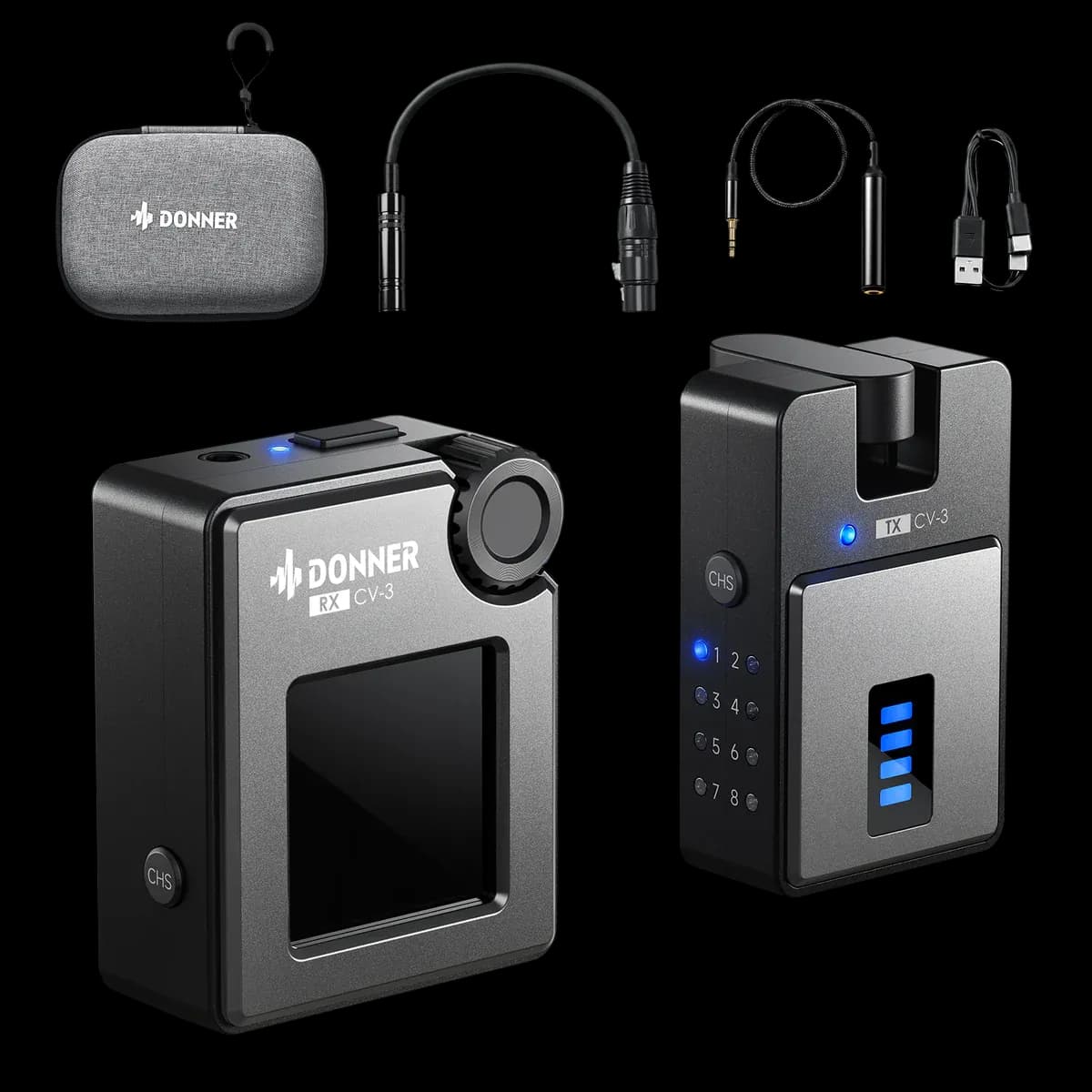 DONNER CV-3  WIRELESS IEM IN EAR MONITOR SYSTEM