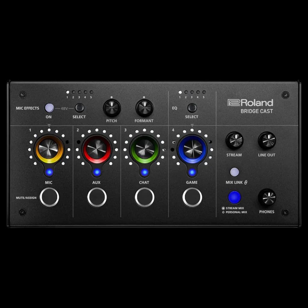 ROLAND BRIDGE CAST DUAL-BUS GAMING AUDIO MIXER