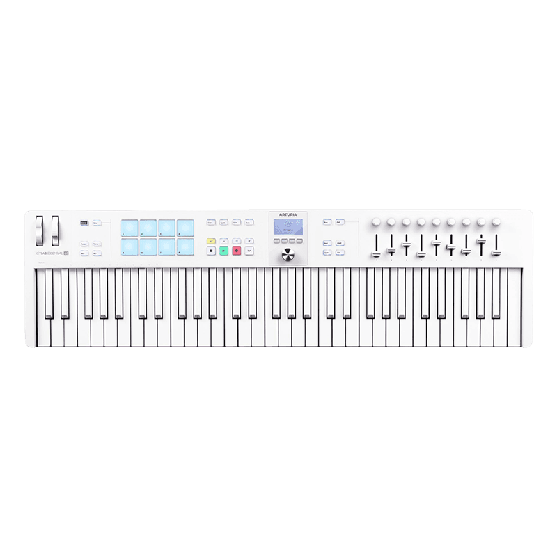 ARTURIA KEYLAB ESSENTIAL 61 MK3 ALPINE WHITE MIDI CONTROLLER