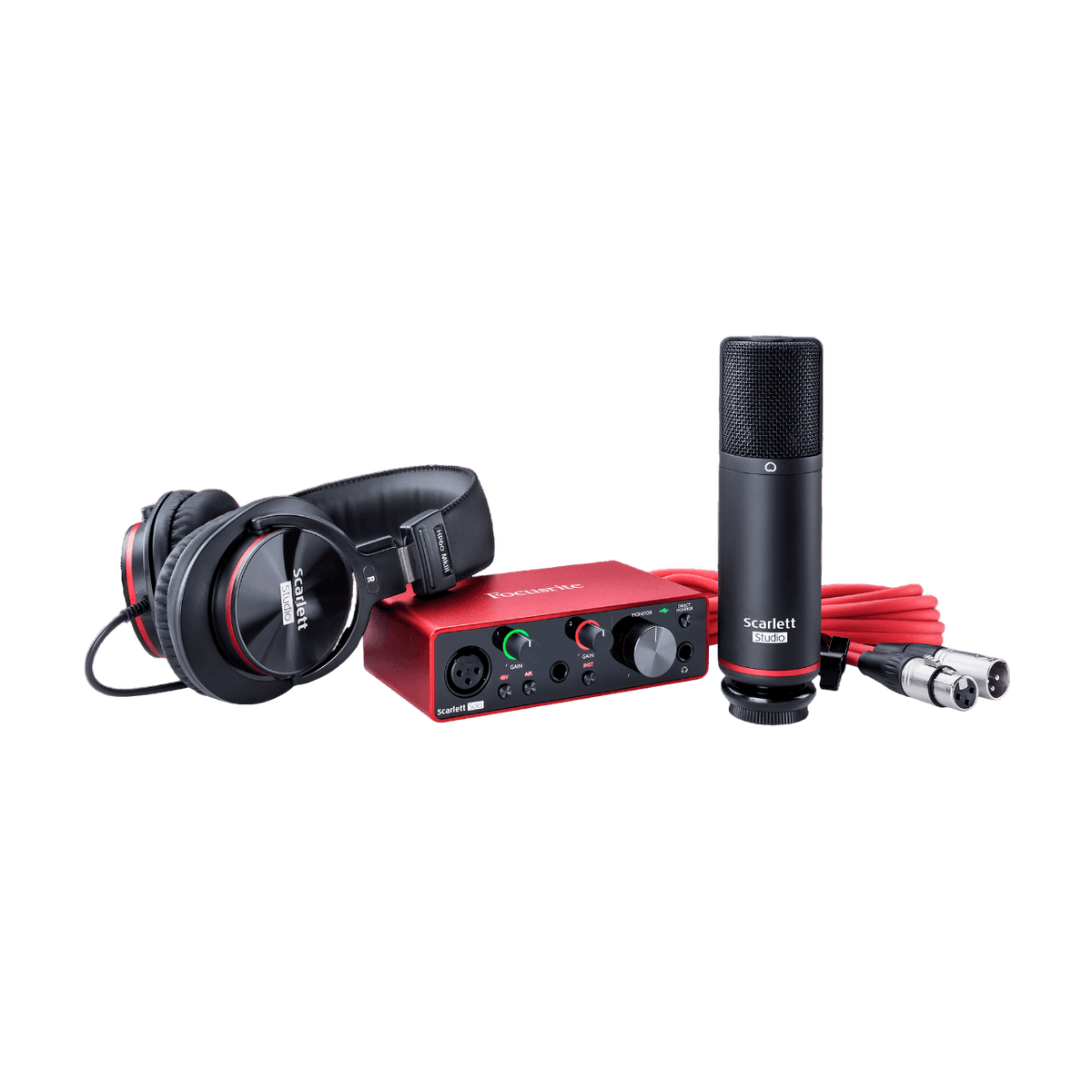 FOCUSRITE SCARLETT SOLO STUDIO 3RD GEN USB AUDIO INTERFACE WITH CONDENSER AND HEADPHONES