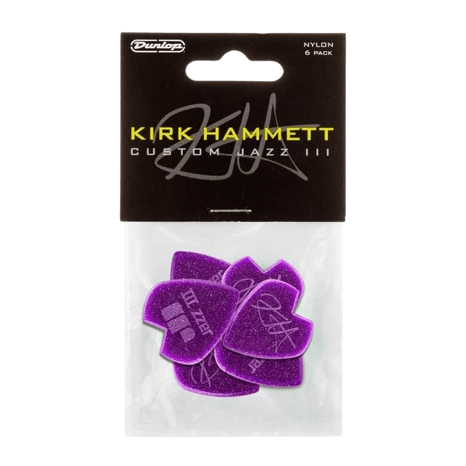 JIM DUNLOP 47PKH3NPS KIK HAMMETT JAZZ III 1.38MM PICK GITAR 6PCS