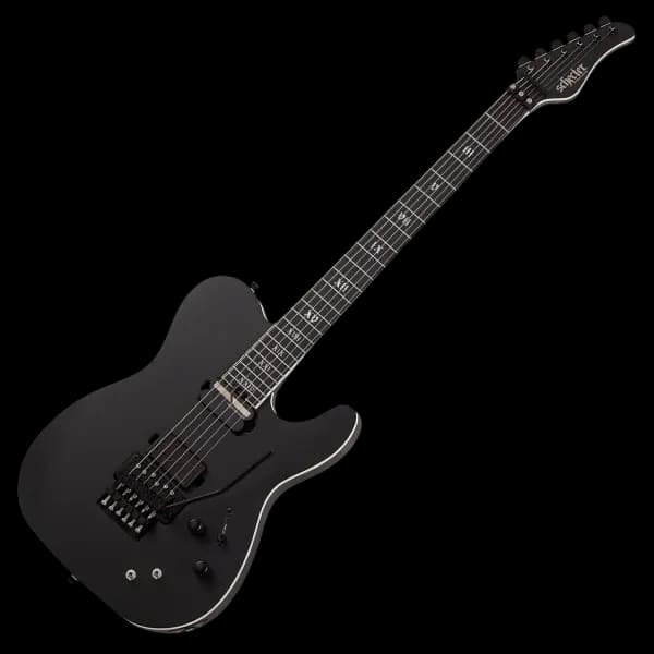 SCHECTER PT FR S SLS ELITE EVIL TWIN SBK SATIN BLACK ELECTRIC GUITAR