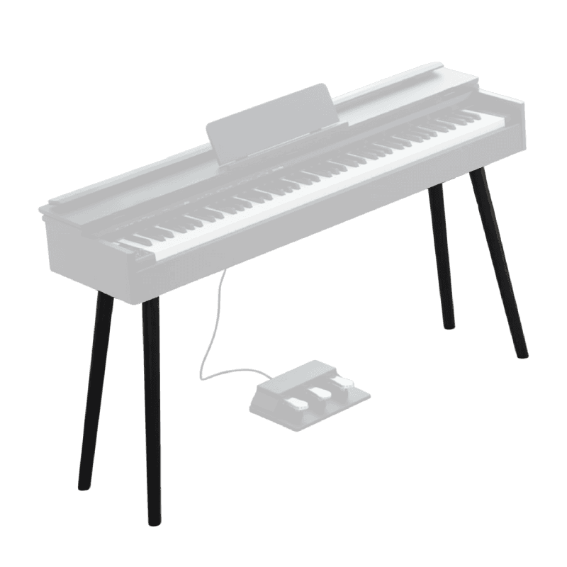 FORT STAND IRON LEG BLACK DIGITAL PIANO