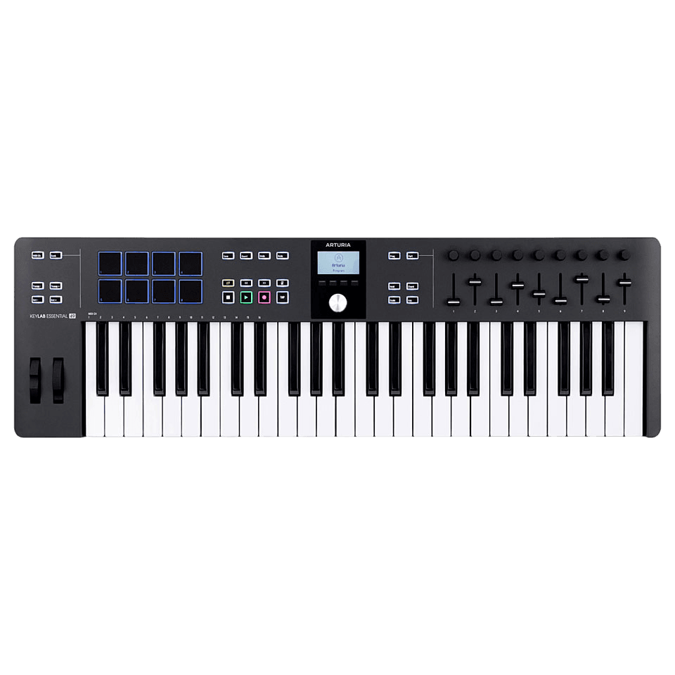 ARTURIA KEYLAB ESSENTIAL 49 MK3 MIDI CONTROLLER BLACK