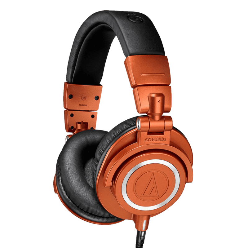 AUDIO TECHNICA ATH-M50X ORANGE PROFESSIONAL STUDIO MONITOR HEADPHONES