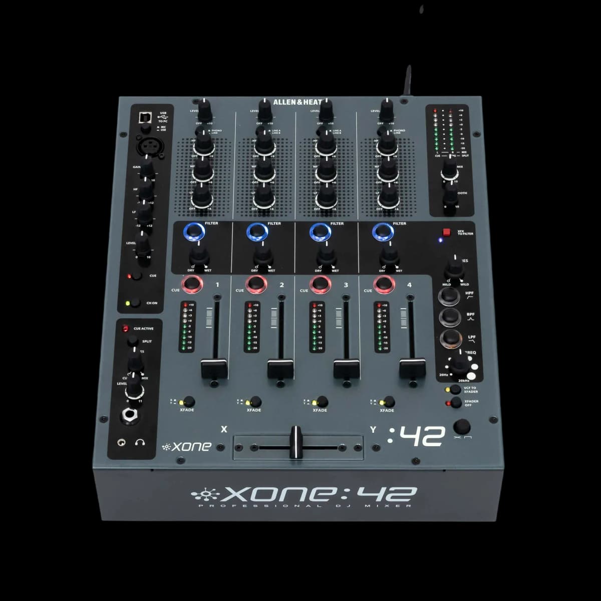 ALLEN AND HEATH XONE 42 PROFESSIONAL USB 4-CHANNEL DJ MIXER