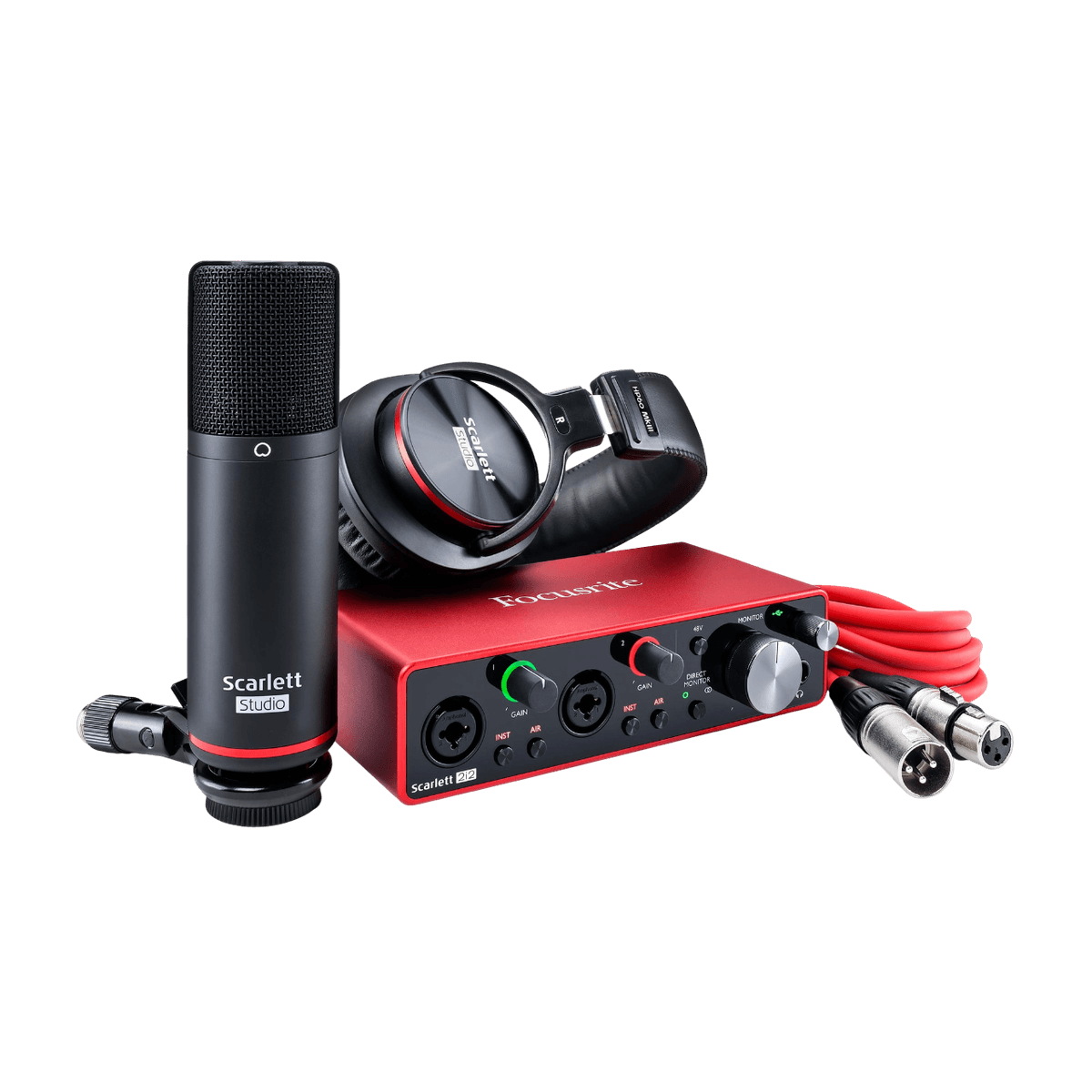 FOCUSRITE 2I2 STUDIO 3RD GEN USB AUDIO INTERFACE WITH CONDENDER AND HEADPHONE