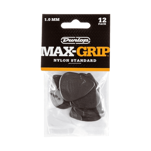 JIM DUNLOP 449P10 NYLON MAX GRIP STANDARD 1.0MM PICK GITAR 6PCS