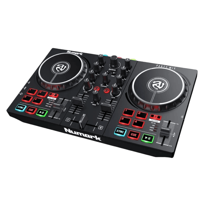 NUMARK PARTYMIX MKII DJ CONTROLLER WITH BUILT-IN LIGHT SHOW