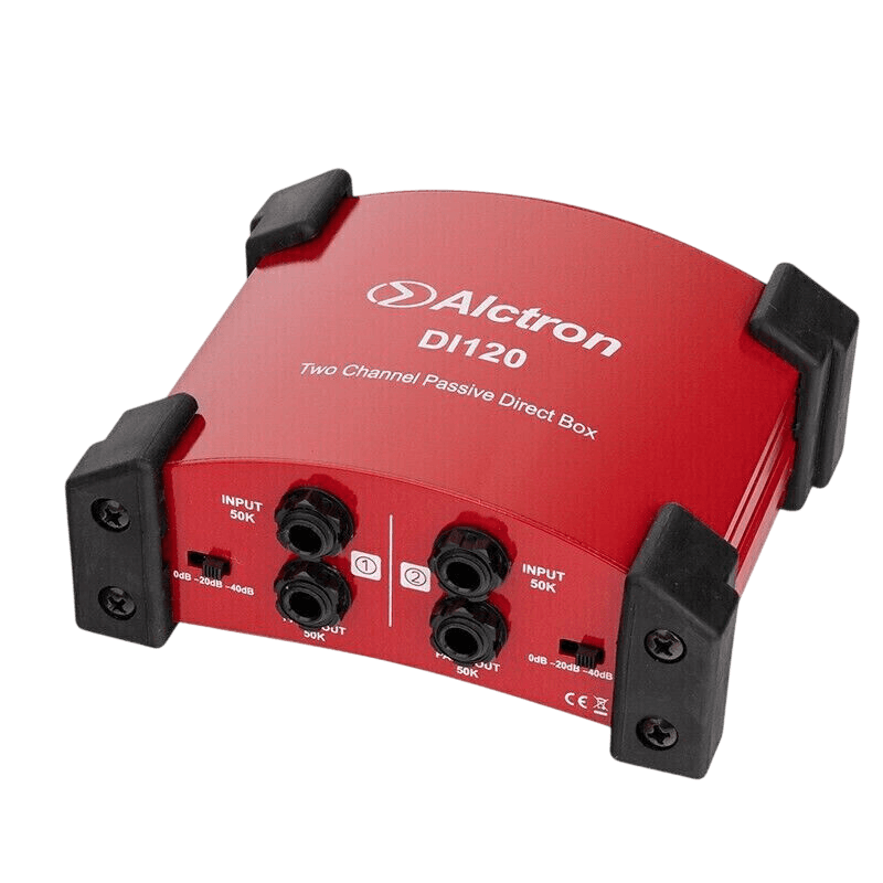 ALCTRON DI-120 RED DUAL CHANNEL PASSIVE DIRECT BOX