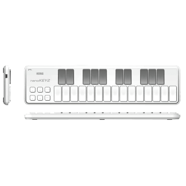 KORG NANOKEY2 WHITE USB SLIM-LINE MIDI KEYBOARD CONTROLLER