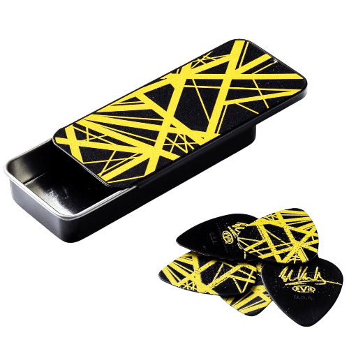 JIM DUNLOP EVHPT04 VAN HALLEN MAX GRIP GRAPHIC NYLON THIN PICK GITAR 6PCS