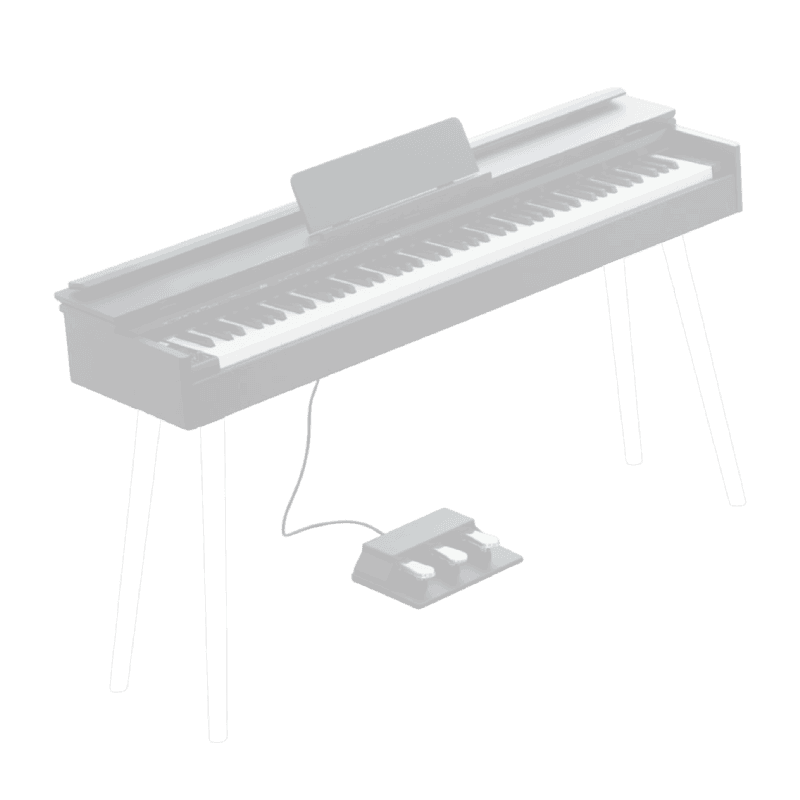 FORT STAND IRON LEG WHITE DIGITAL PIANO