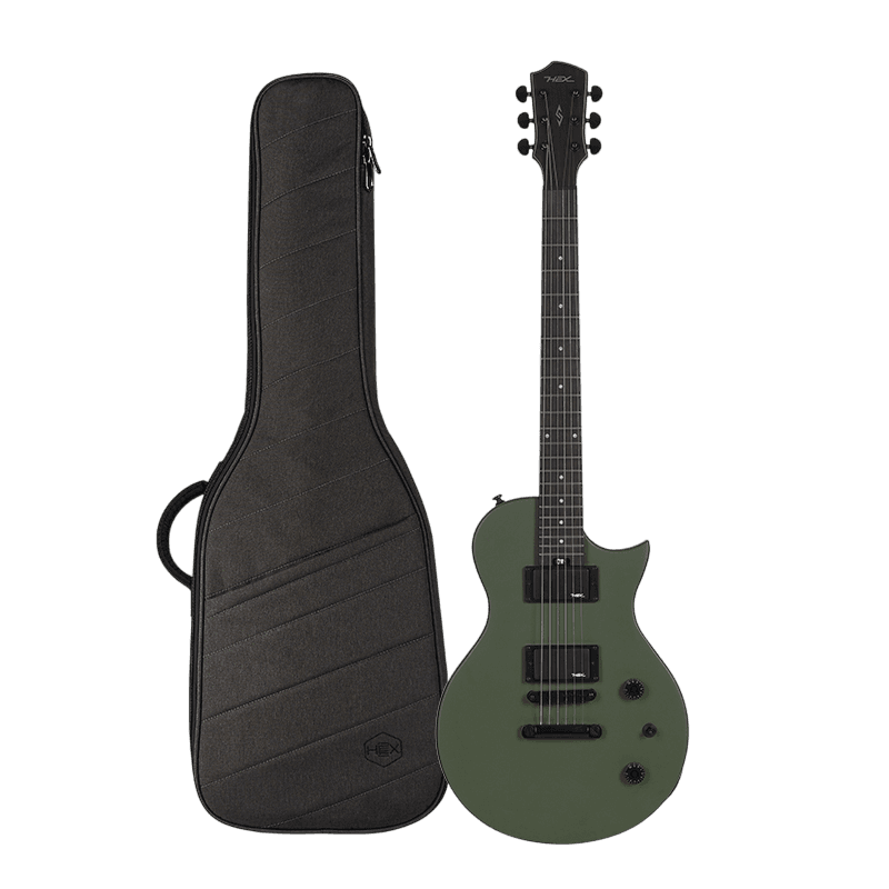 HEX H100 S/AG ARMY GREEN LES PAUL GITAR ELEKTRIK