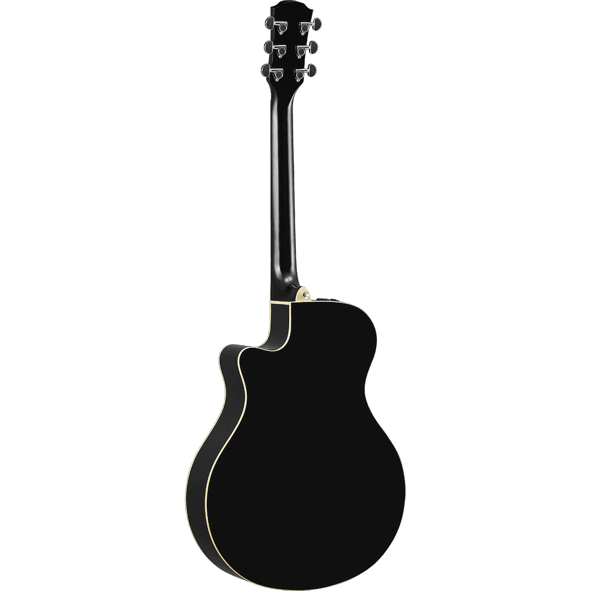 YAMAHA APX600 BL THIN BODY BLACK GITAR AKUSTIK