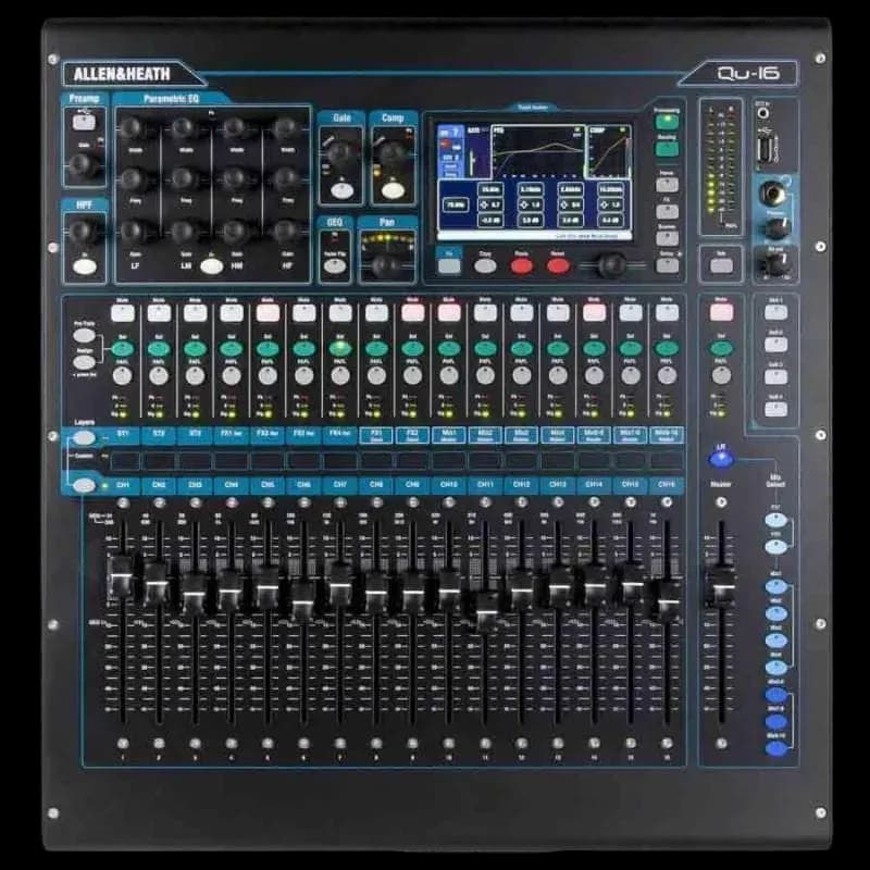 ALLEN AND HEATH QU16 16-CHANNEL RACKMOUNT DIGITAL MIXER