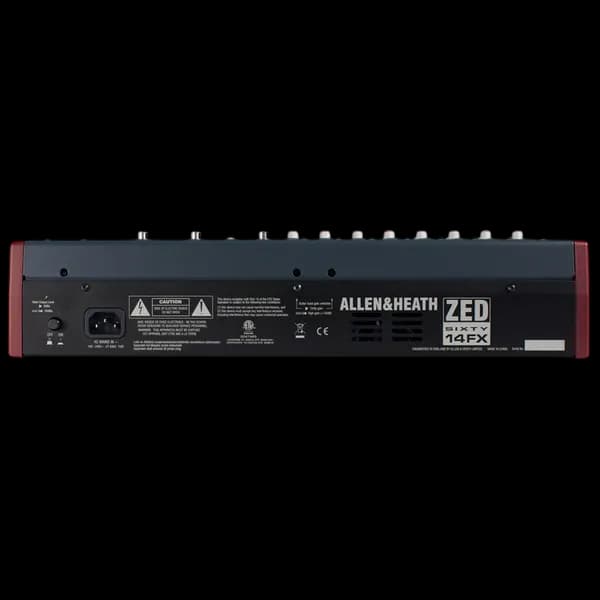 ALLEN AND HEATH ZED60 14FX 14-CHANNEL MIXER WITH USB AUDIO INTERFACE AND FX
