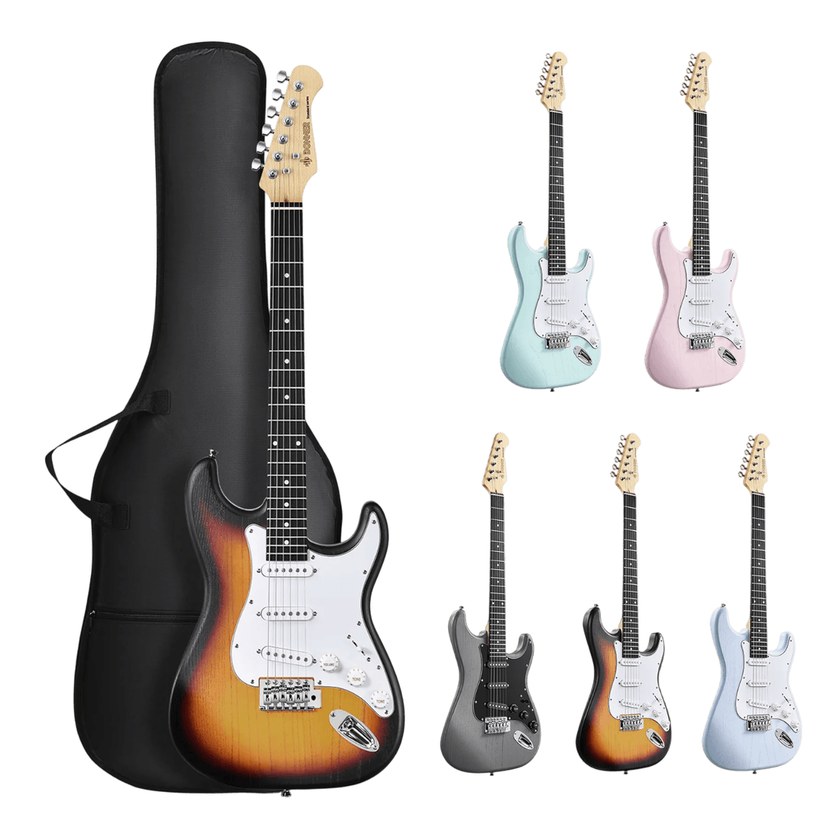 Donner DST-80 DST80 SSS Stratocaster Electric Guitar