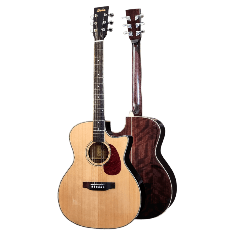 DELTA DA500CE NATURAL GITAR AKUSTIK WITH FISHMAN SONITONE GT1 AND GIGBAG