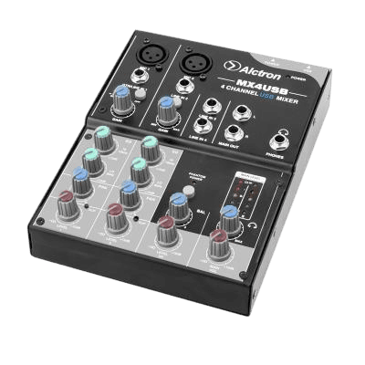 ALCTRON MX4 USB 4-CHANNEL DESKTOP MIXER