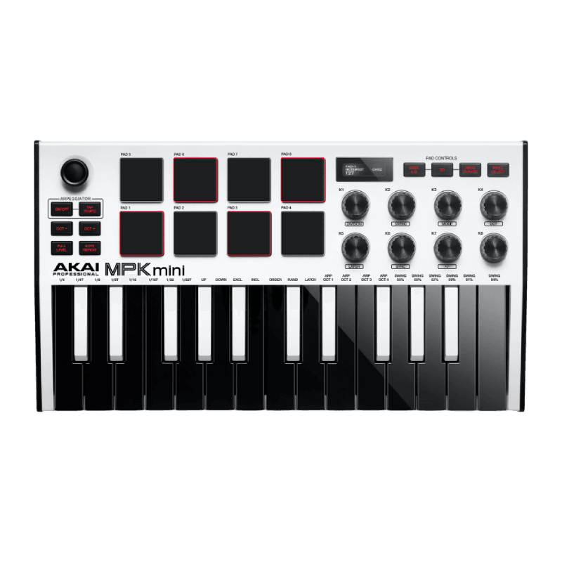 AKAI MPK MINI MK3 WHITE MIDI CONTROLLER