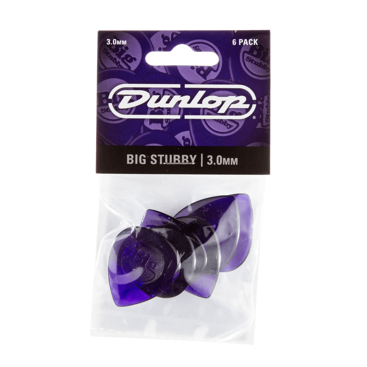 JIM DUNLOP 475P30 BIG STUBY 3.0MM PICK GITAR 6PCS