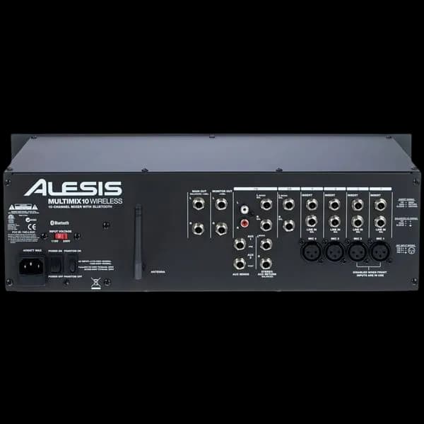 ALESIS MULTIMIX 10 10-CHANNEL WIRELESS RACKMOUNT MIXER WITH BLUETOOTH