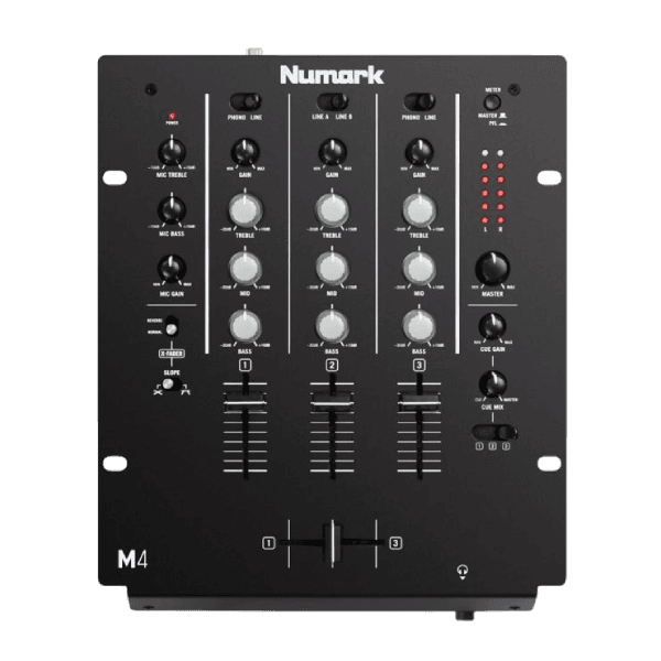 NUMARK M4 BLACK 3-CHANNEL PROFESSIONAL SCRATCH DJ MIXER
