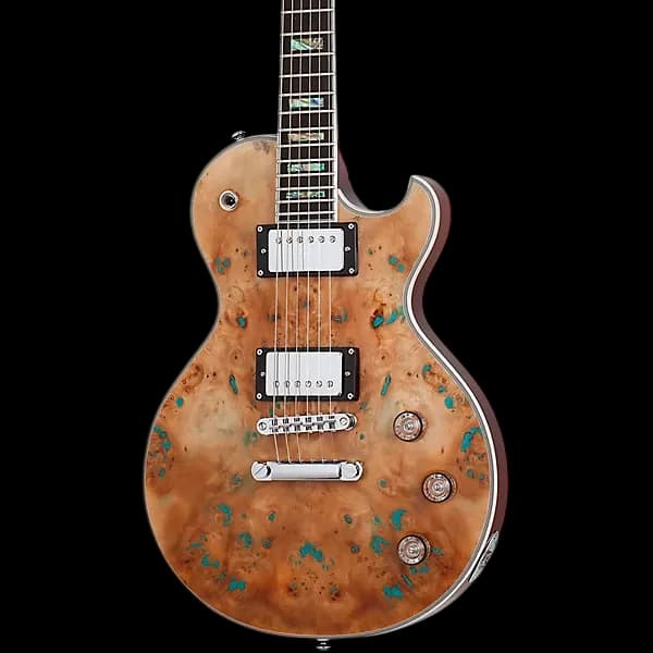 SCHECTER SOLO II CUSTOM GLOSS BURL NATURAL ELECTRIC GUITAR