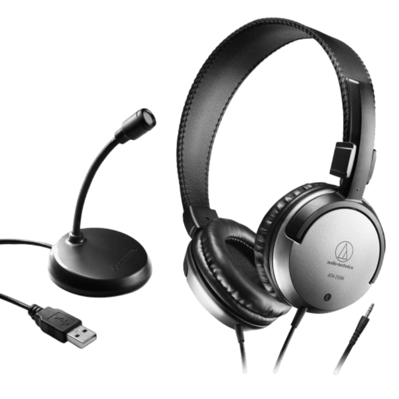 AUDIO TECHNICA ATGM1-USB PACK MICROPHONE HEADPHONES
