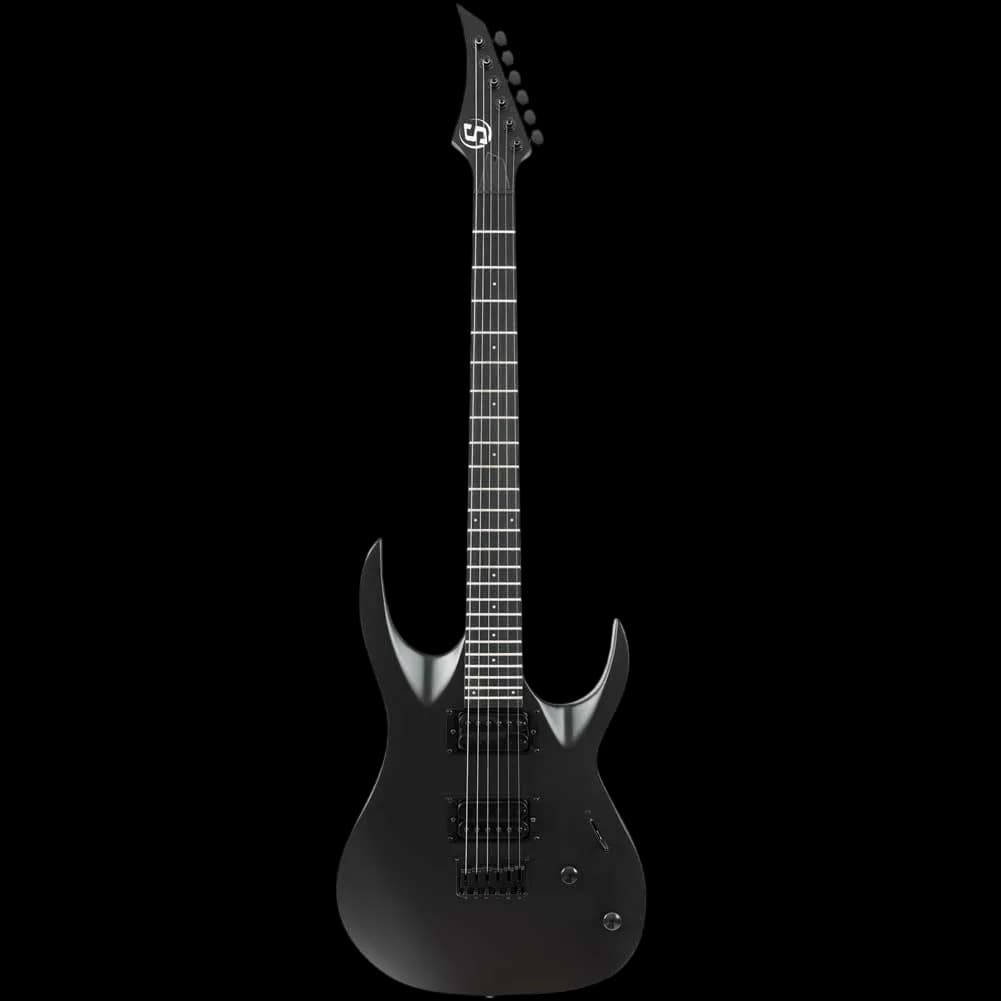 SOLAR AB4.6FRC E FLOYD ROSE CARBON IN BLACK ELECTRIC GUITAR