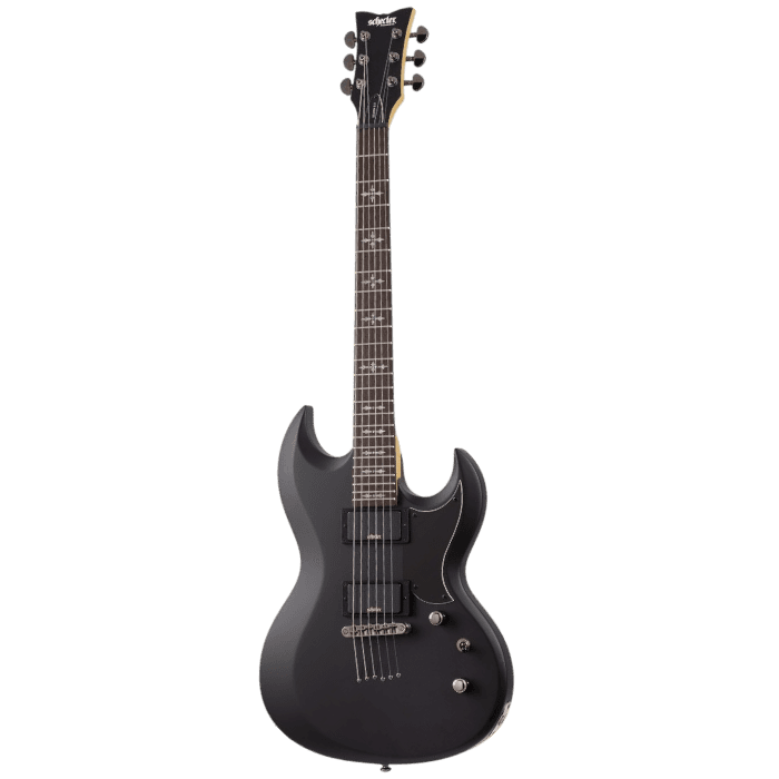 SCHECTER DEMON S-II SBK SATIN BLACK GITAR ELEKTRIK