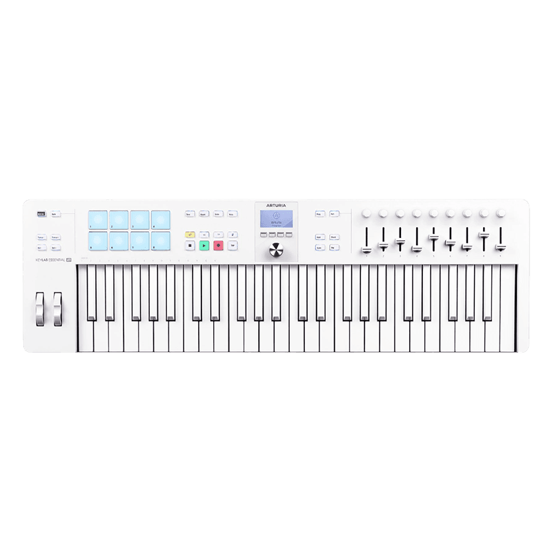 ARTURIA KEYLAB ESSENTIAL 49 MK3 ALPINE WHITE MIDI CONTROLLER