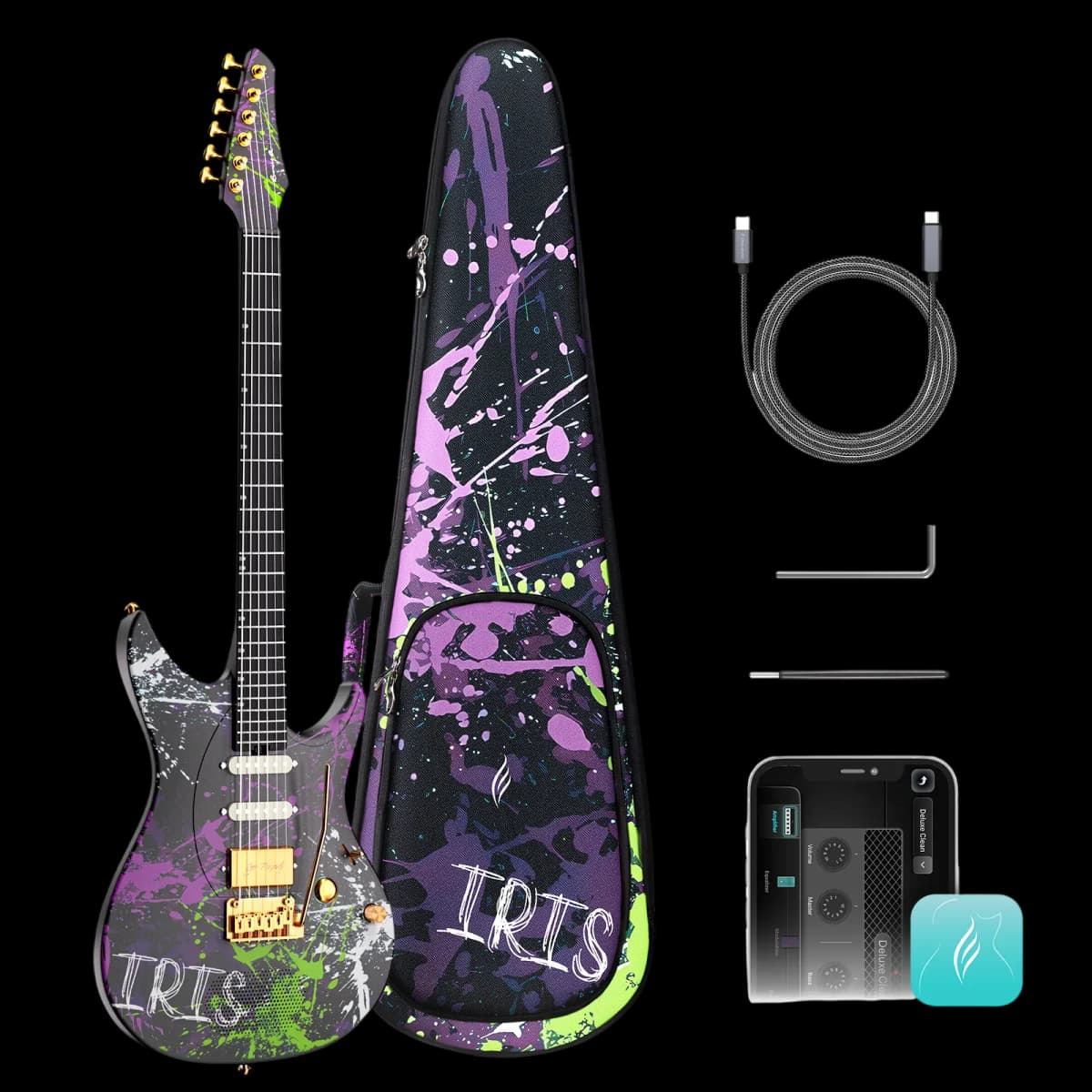 ENYA INSPIRE IRIS SIGNATURE STRATOCASTER SMART ELECTRIC GUITAR