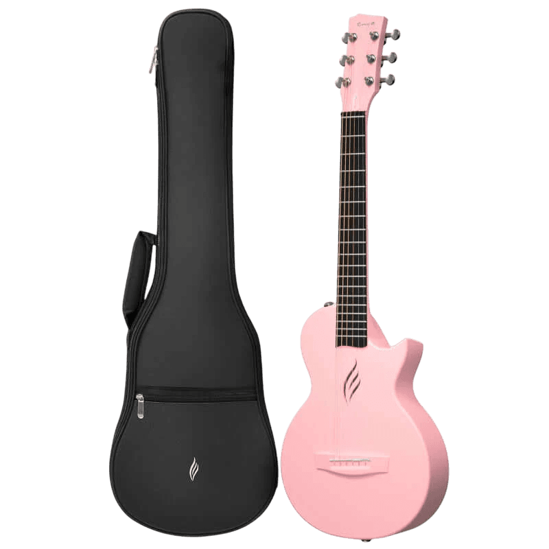 ENYA NOVA GO MINI 1/4 TRAVEL SIZE PINK GITAR ELEKTRIK