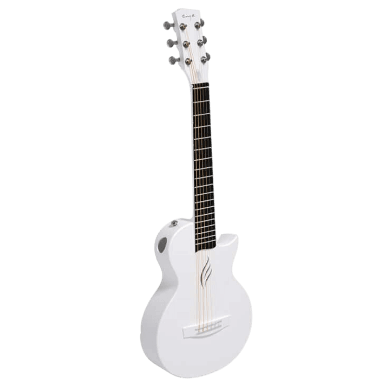 ENYA NOVA GO MINI 1/4 TRAVEL SIZE WHITE GITAR ELEKTRIK