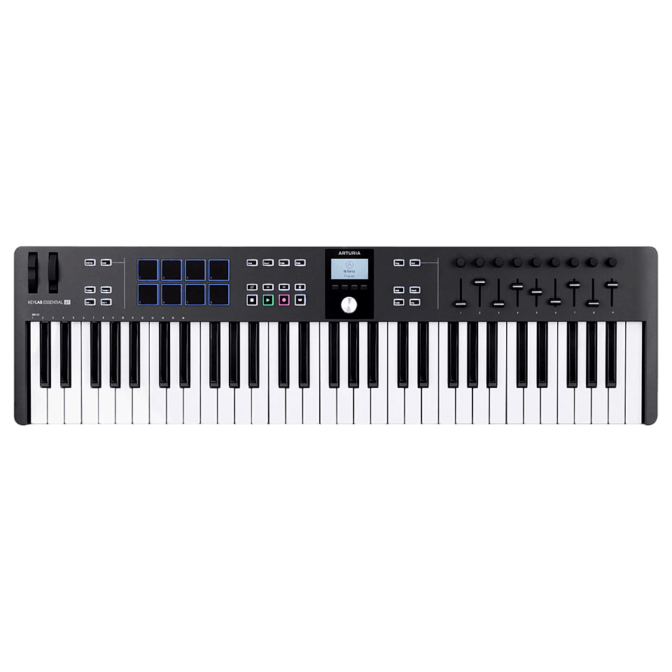 ARTURIA KEYLAB ESSENTIAL 61 MK3 MIDI CONTROLLER BLACK