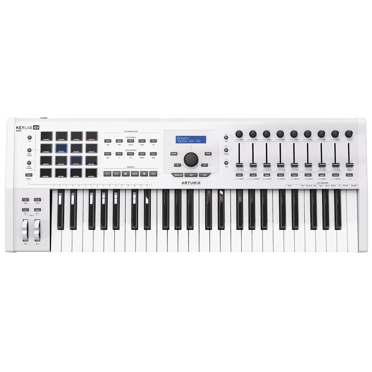 ARTURIA KEYLAB 49 MKII WHITE KEYBOARD CONTROLLER