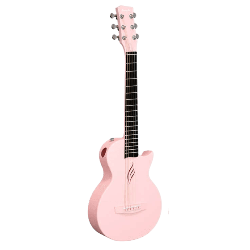 ENYA NOVA GO MINI 1/4 TRAVEL SIZE PINK GITAR ELEKTRIK